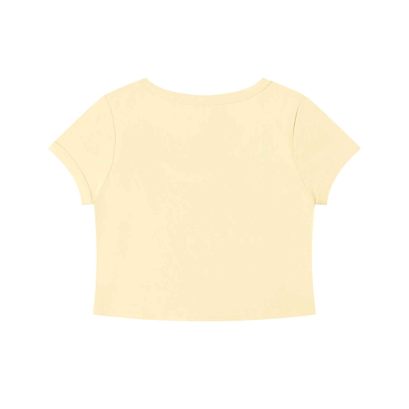 Womens 'ENIGMA' Solid Color Slim Crop Tee