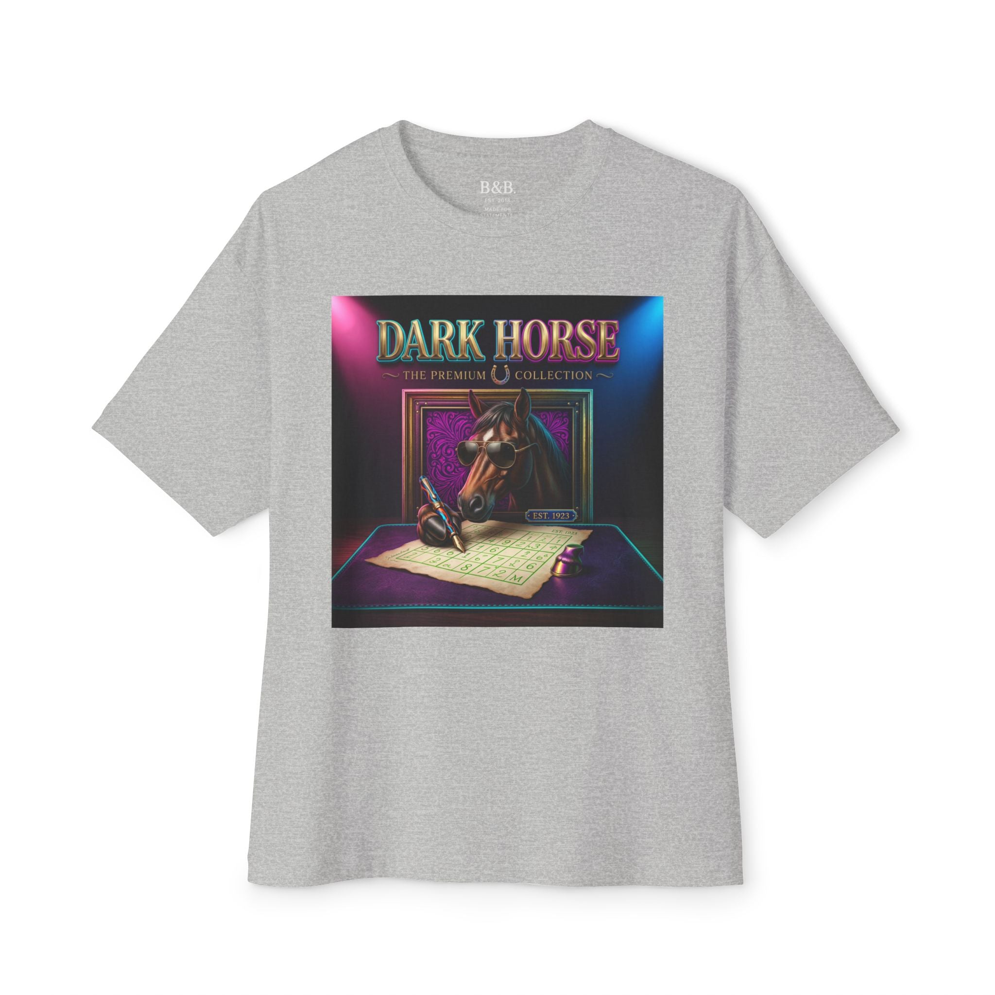 Mens Dark Horse  Oversized Graphic Tee