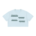 WOMENS ' DELUSIONAL DIVIDENDS ' Mineral Wash Cotton Crop TEE