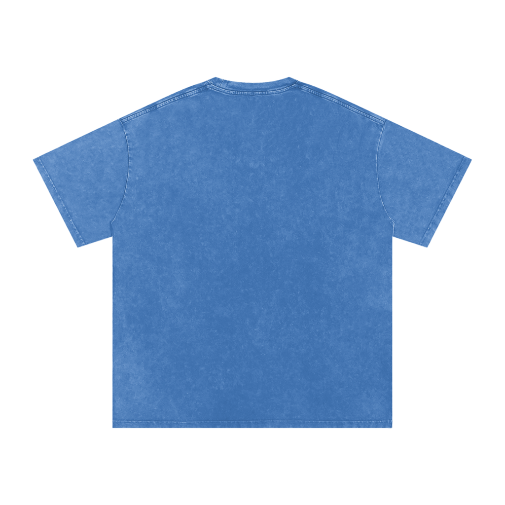 Mens 'WEIGHT OF APPROVAL' Snow Washed Oversized Cotton T-Shirt