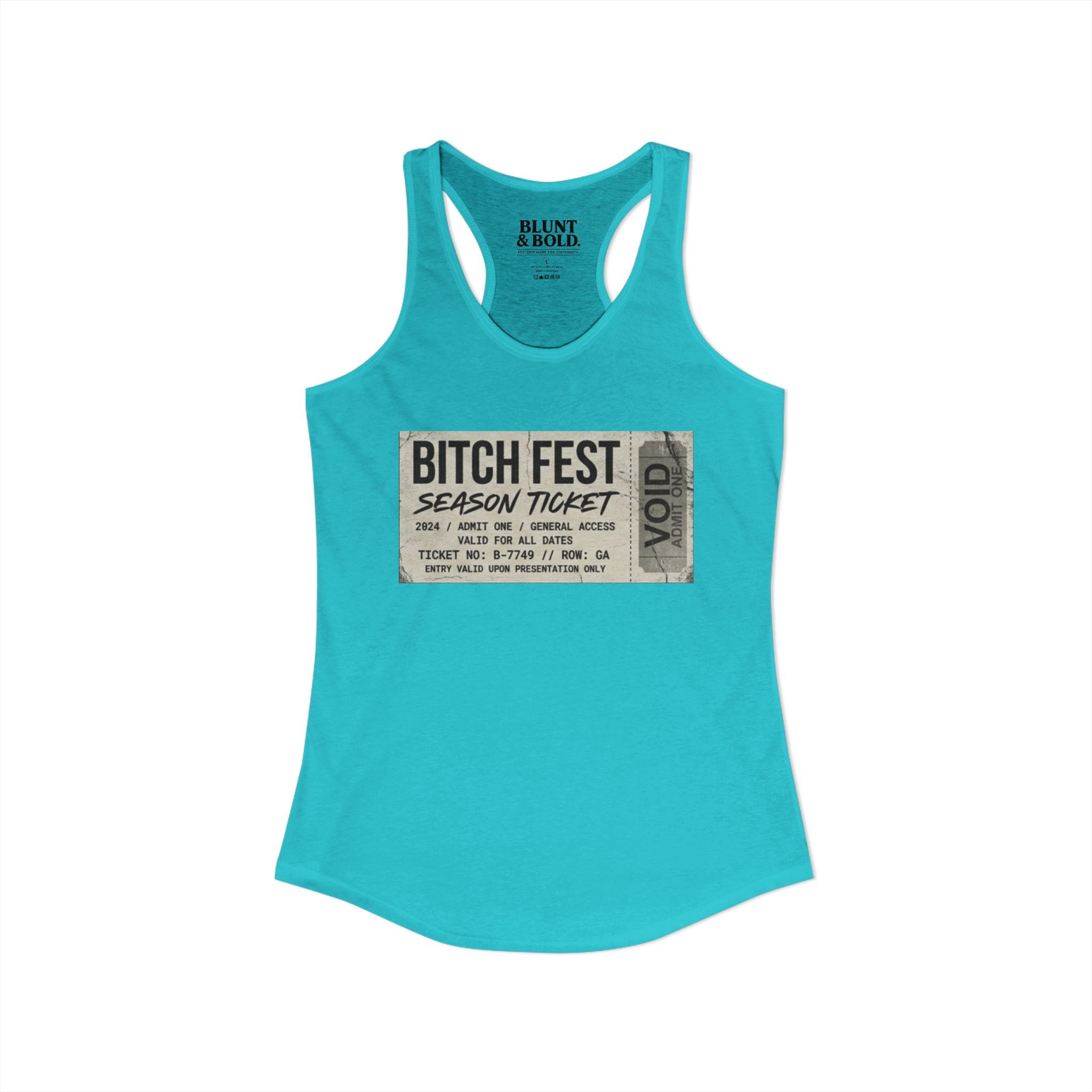 Womens BITCH FEST Ideal Racerback Tank