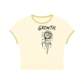 Womens 'GROWTH'  Slim Color Block Tee