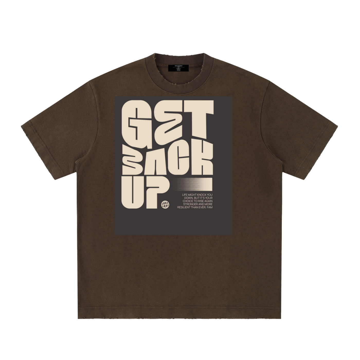 Men's Heavy Frayed Tee — Built Tough