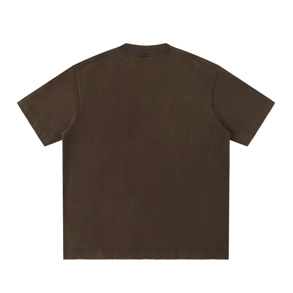 Men's Heavy Frayed Tee — Built Tough