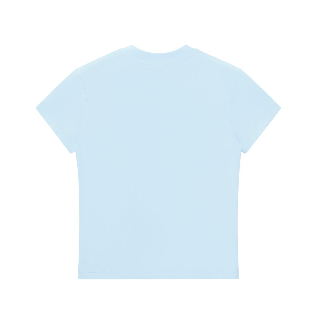 Womens 'SEEN NOT SEEKING' Essential Bodycon Crewneck Tee