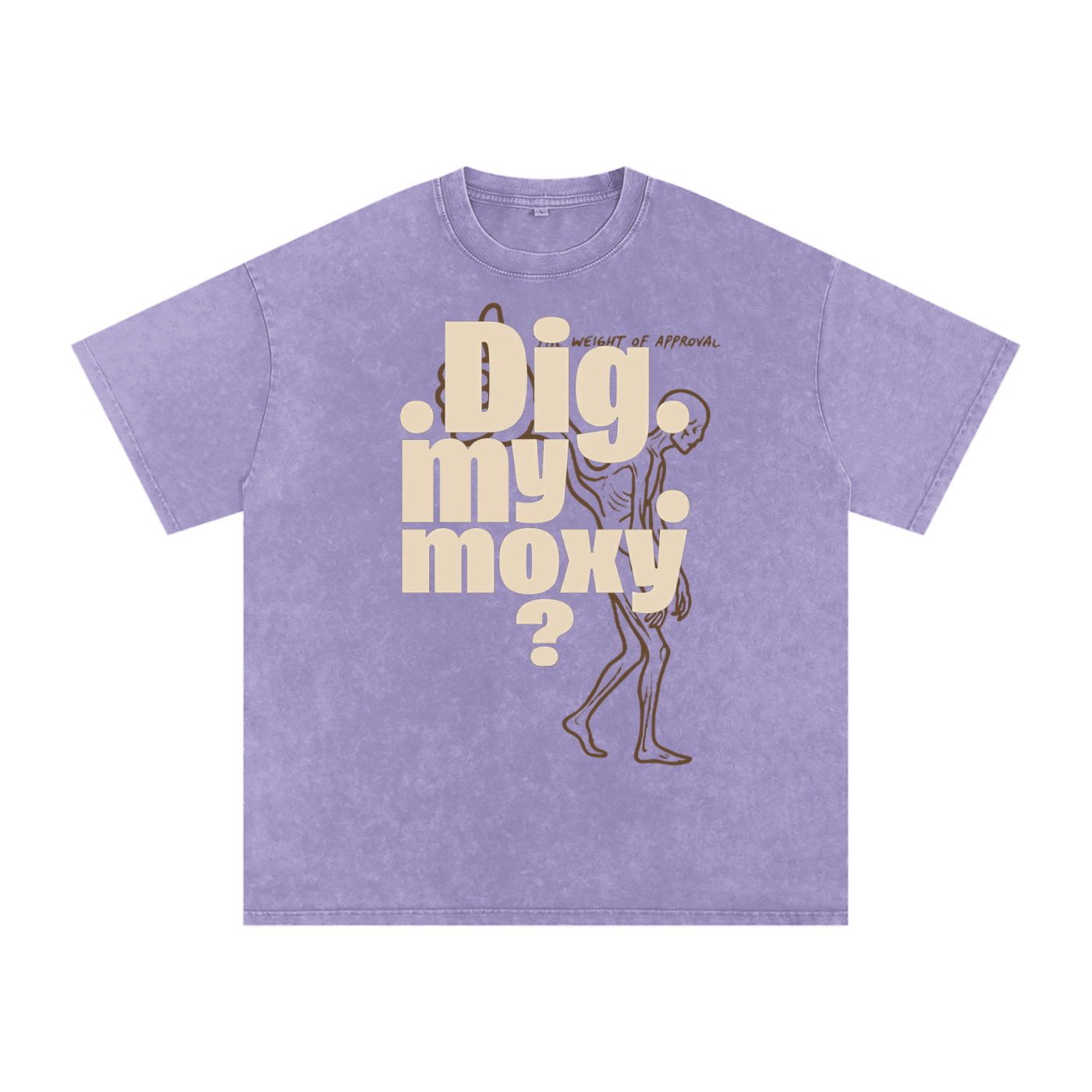 MENS ' DIG MY MOZX 'Snow Washed Oversized Cotton TEE