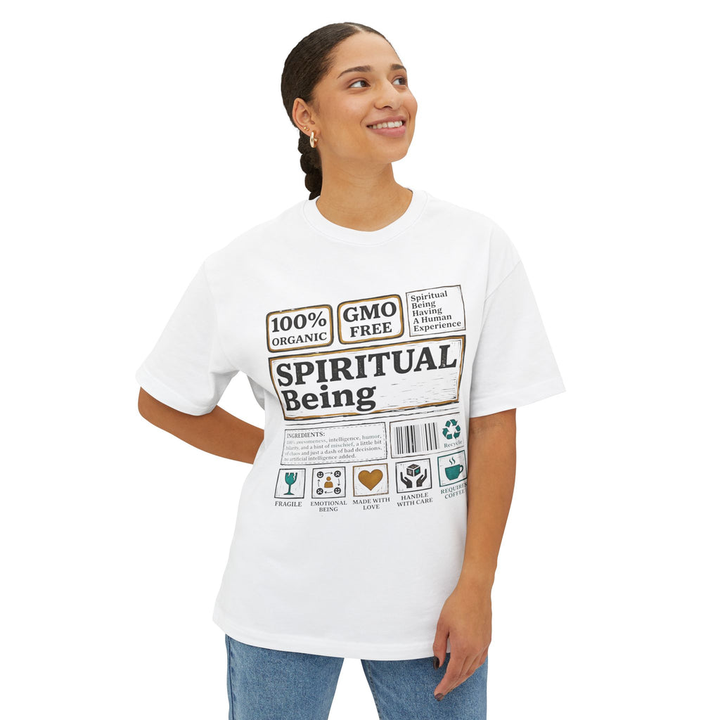 Mens Spiritual Being  OSZ Edition Graphic  Oversized Tee