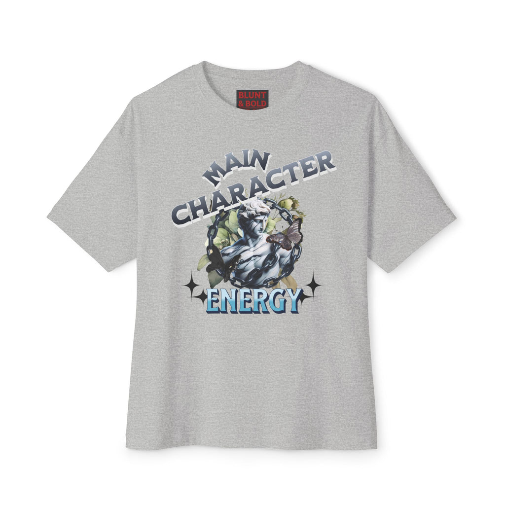 Mens Main Character Energy Oversized Boxy Tee