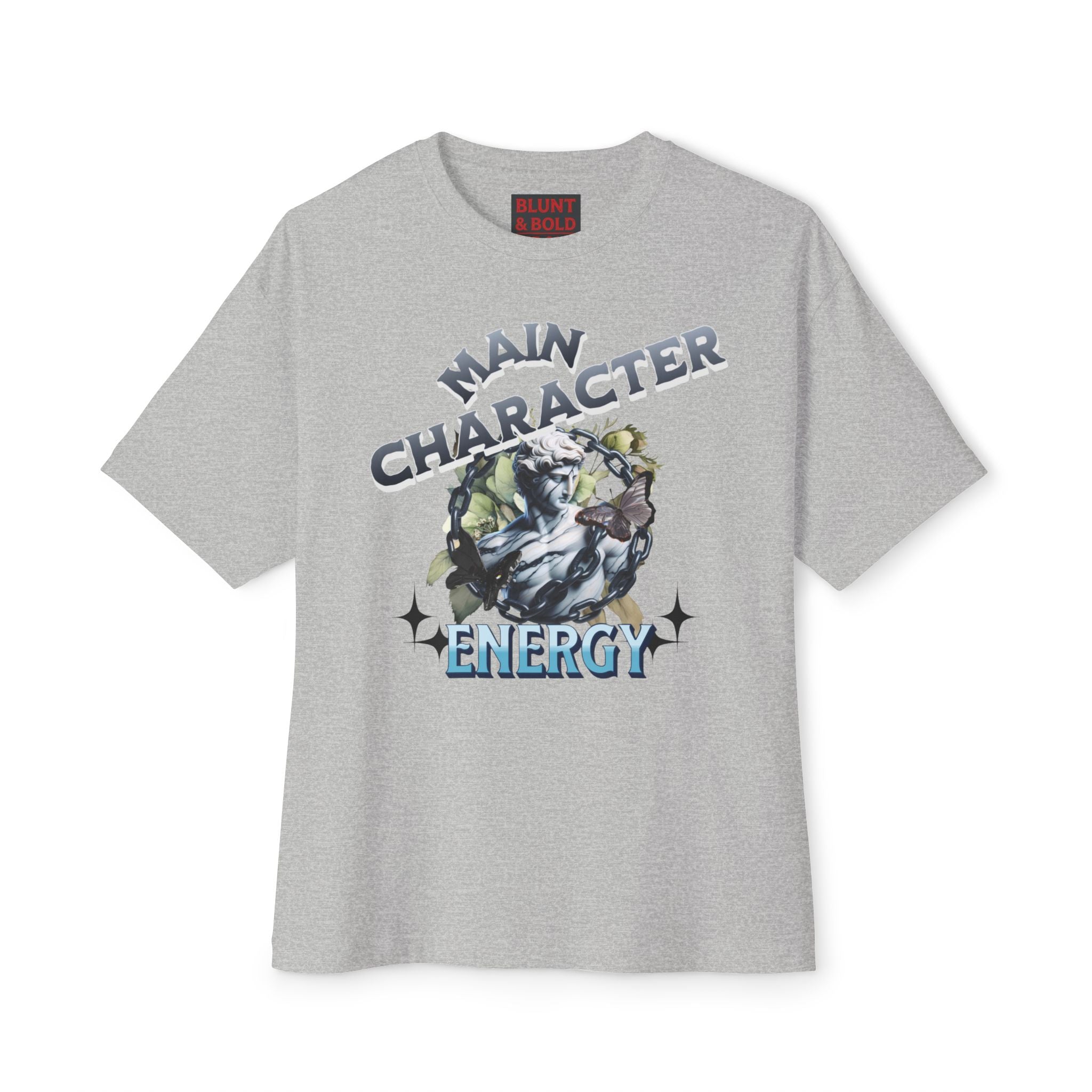 Mens Main Character Energy Oversized Boxy Tee