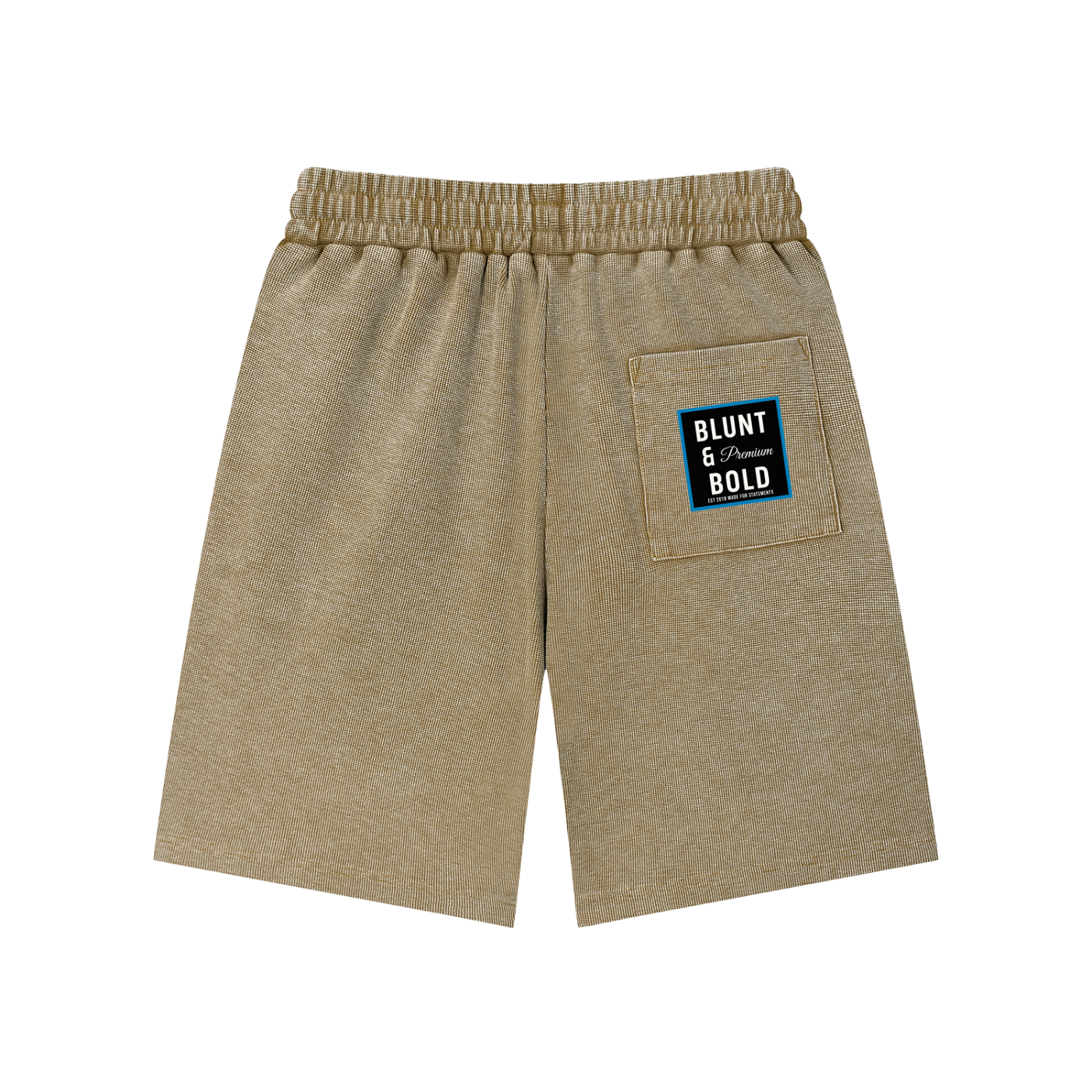 Mens Mineral Wash Waffle Knit Shorts