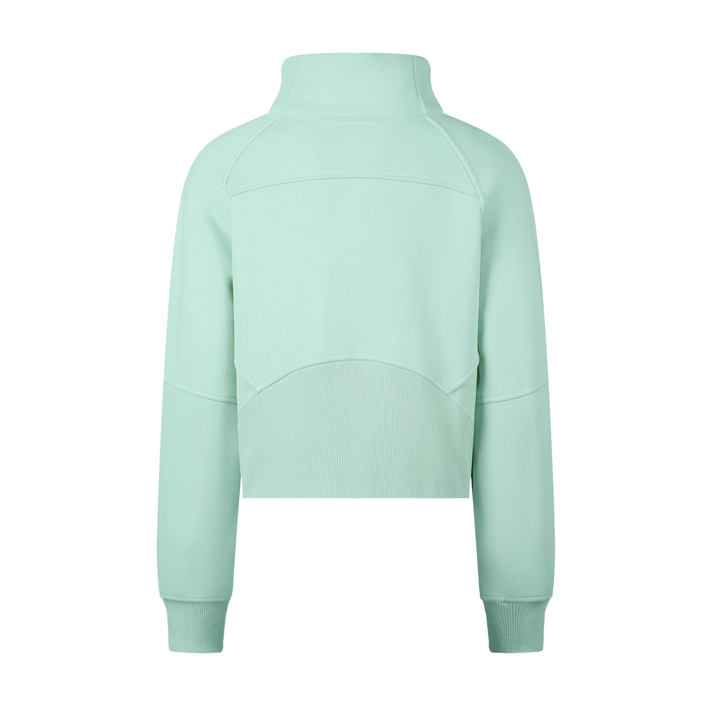 Womens Cropped Half-Zip Sweatshirt