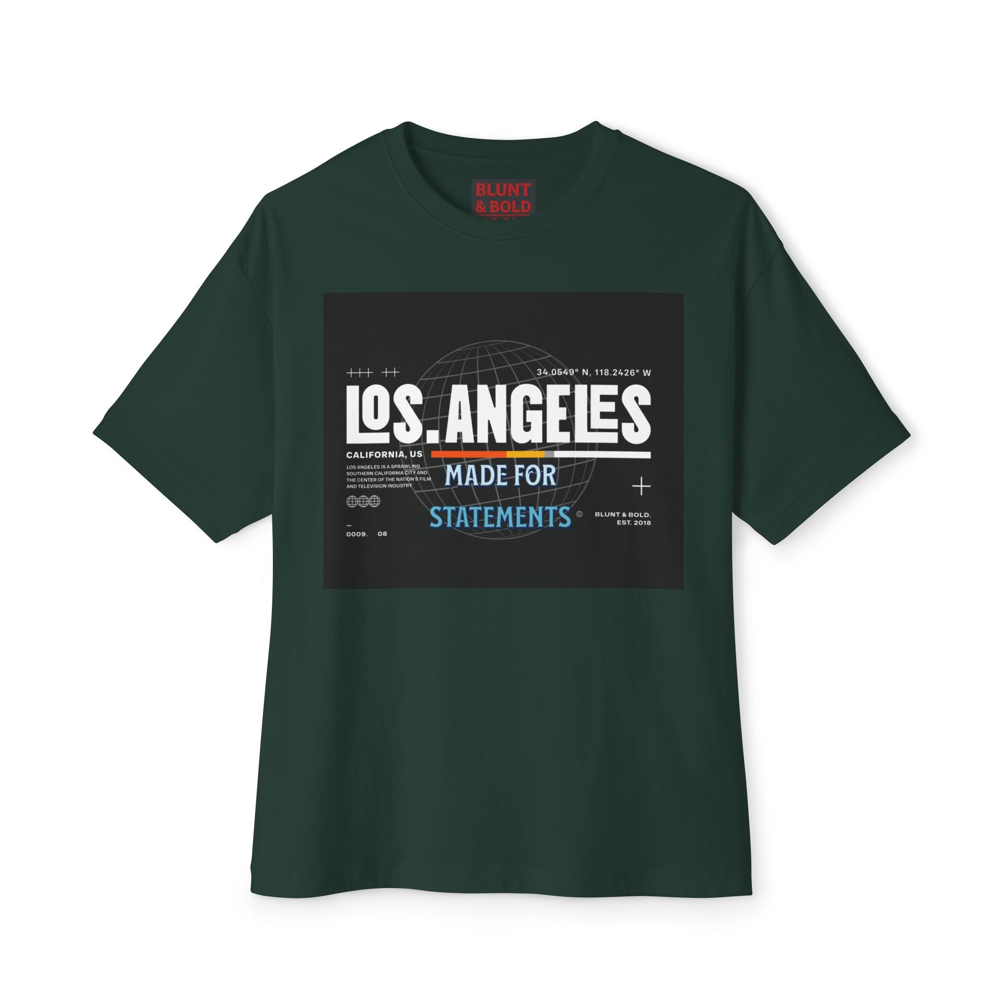 Mens Los Angeles Graphic Oversized  Tee