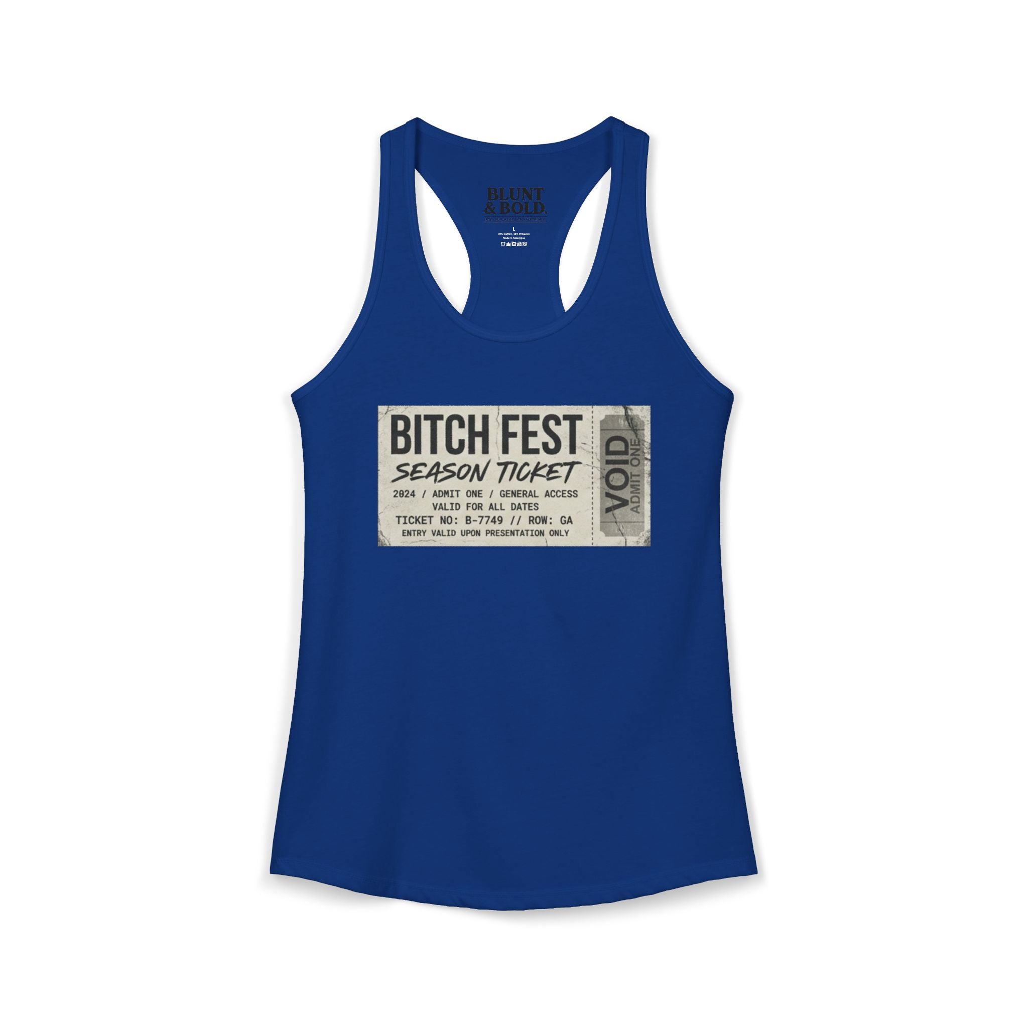 Womens BITCH FEST Ideal Racerback Tank