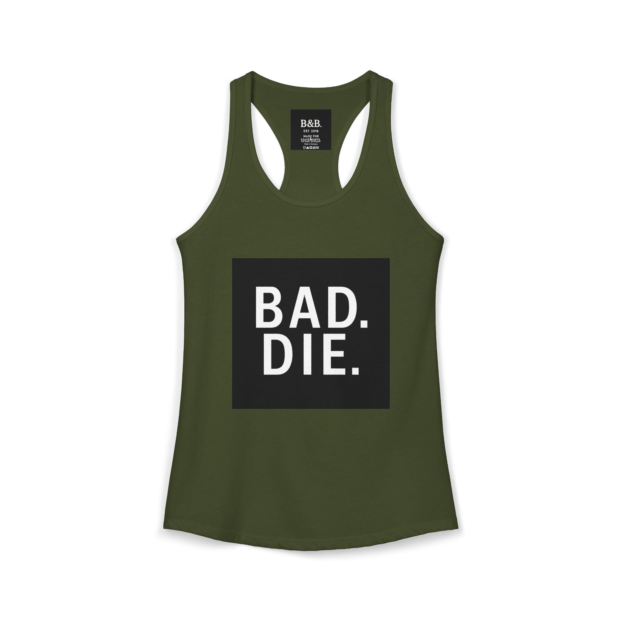 Womens Baddie  Ideal Racerback Tank