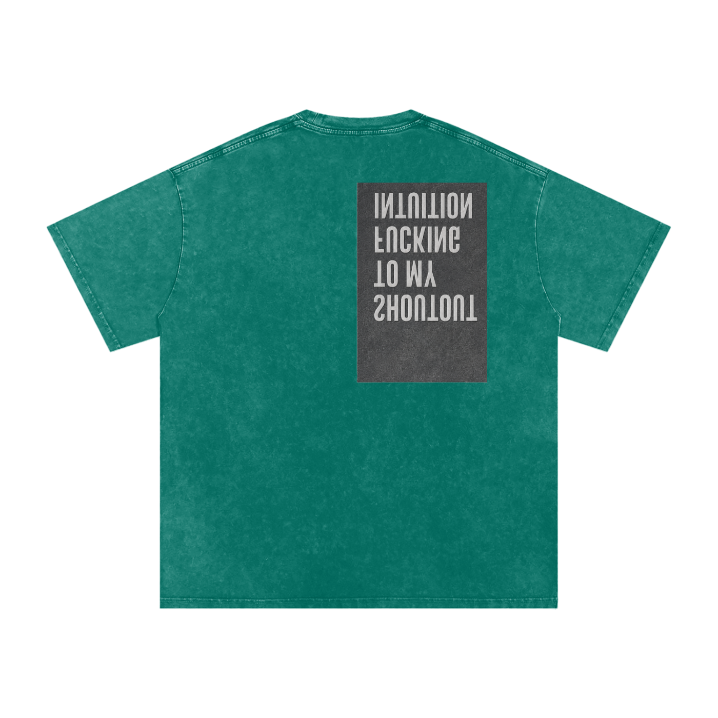 MENS 'MYFUCKING INTUITION' Snow Washed Oversized Cotton TEE
