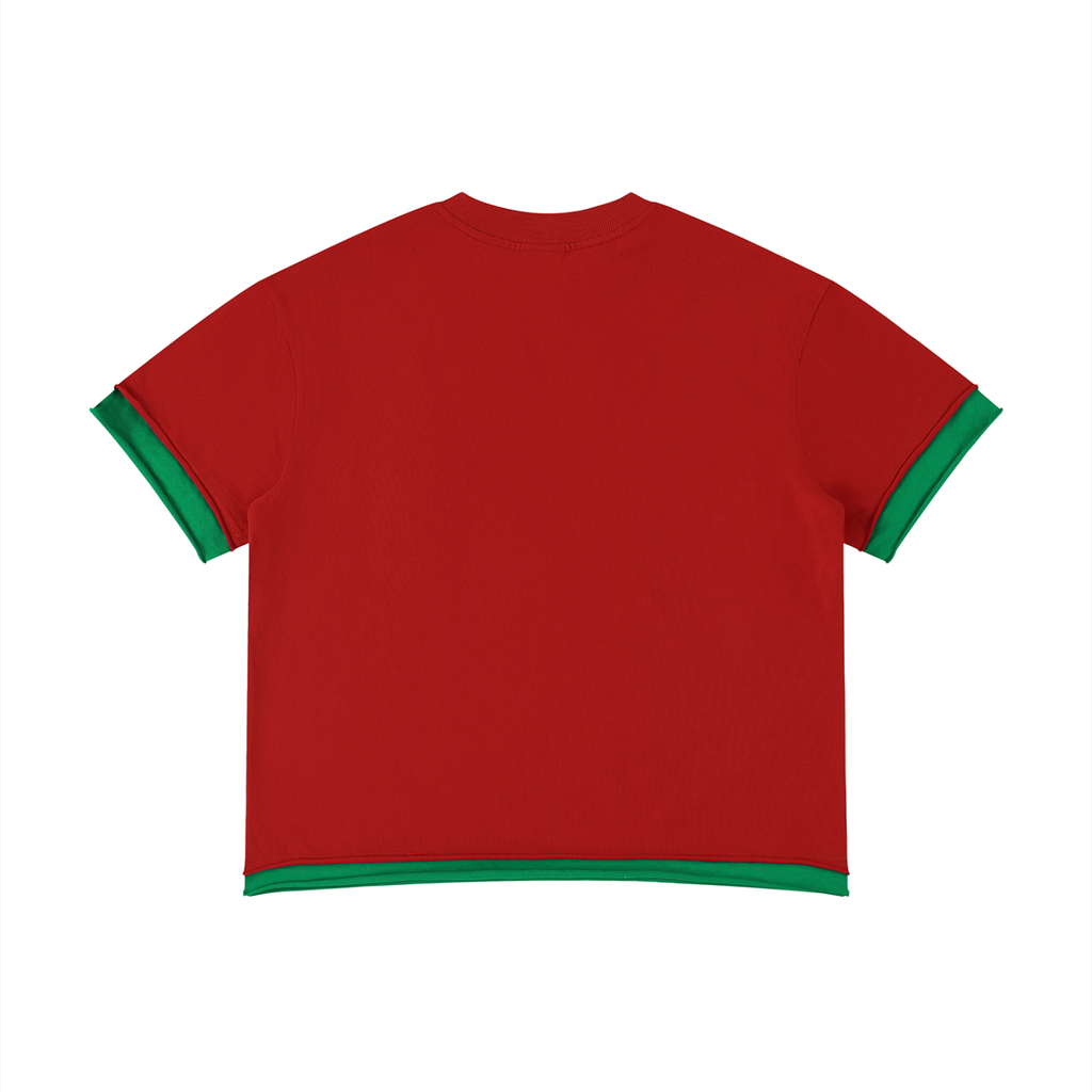 Mens Human Mind Boxy Color Block Tee