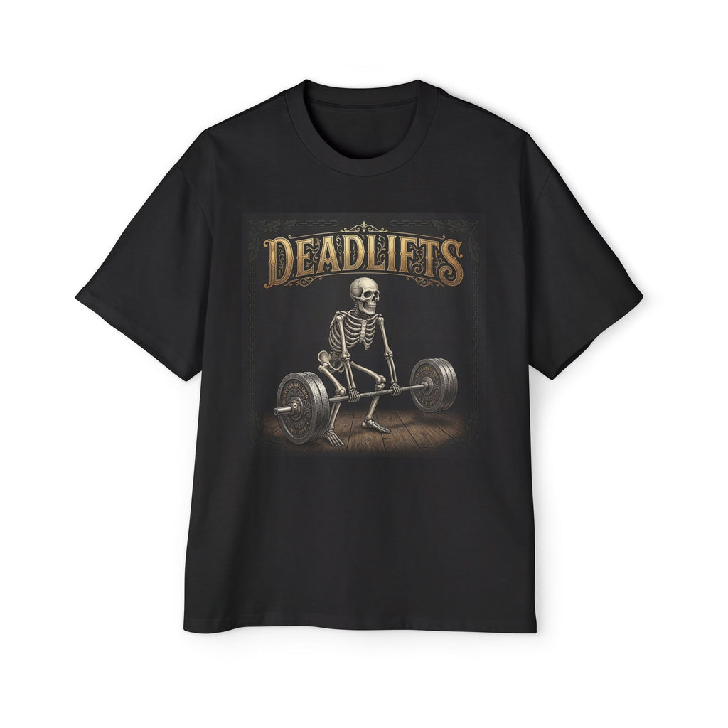 Deadlifts Skeleton Tee — Vintage Weightlifting Shirt