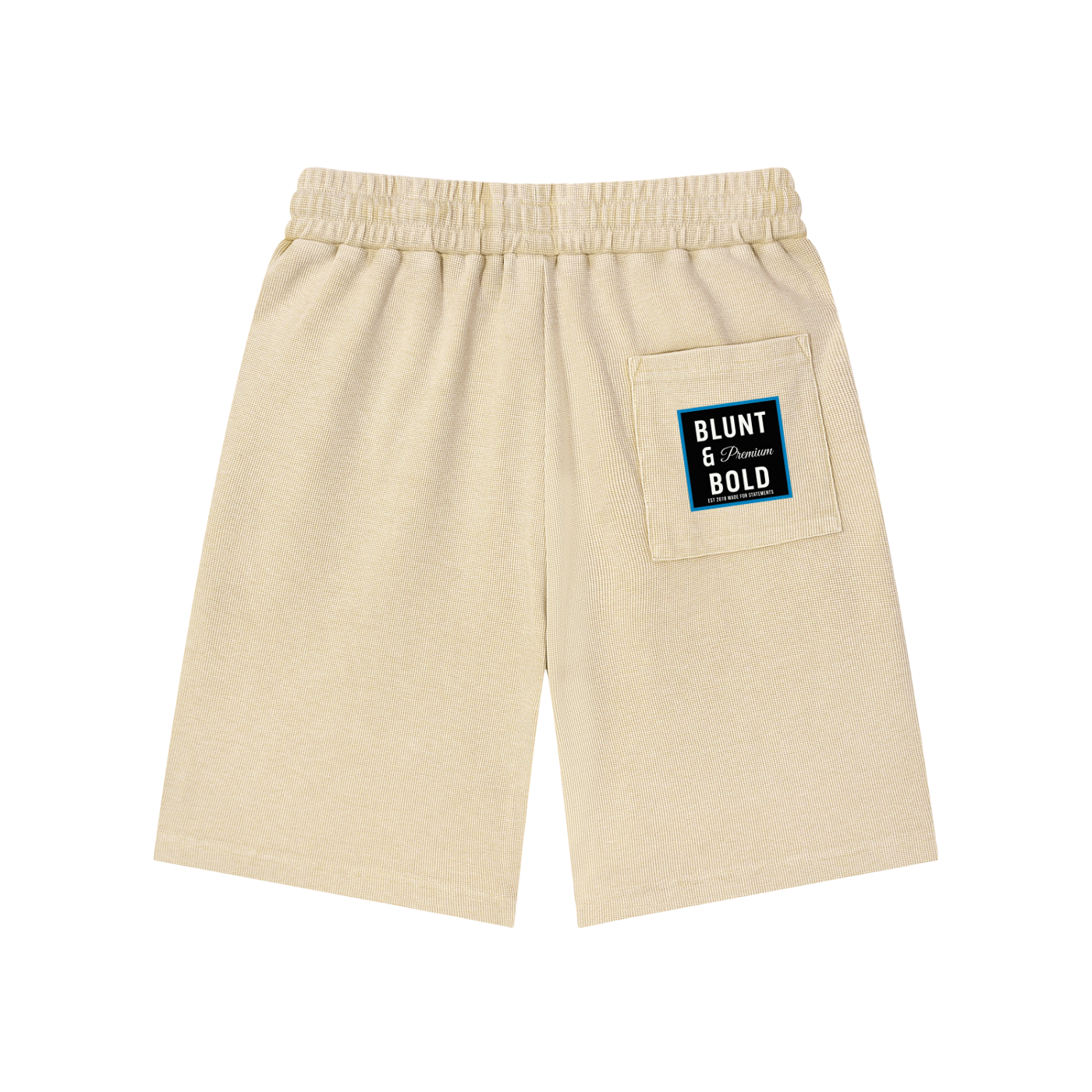 Mens Mineral Wash Waffle Knit Shorts