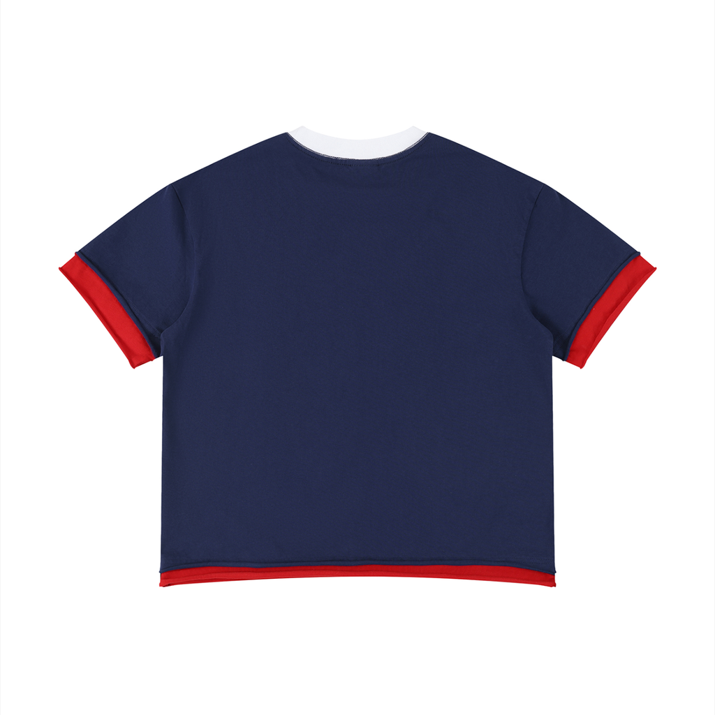 Mens Human Mind Boxy Color Block Tee