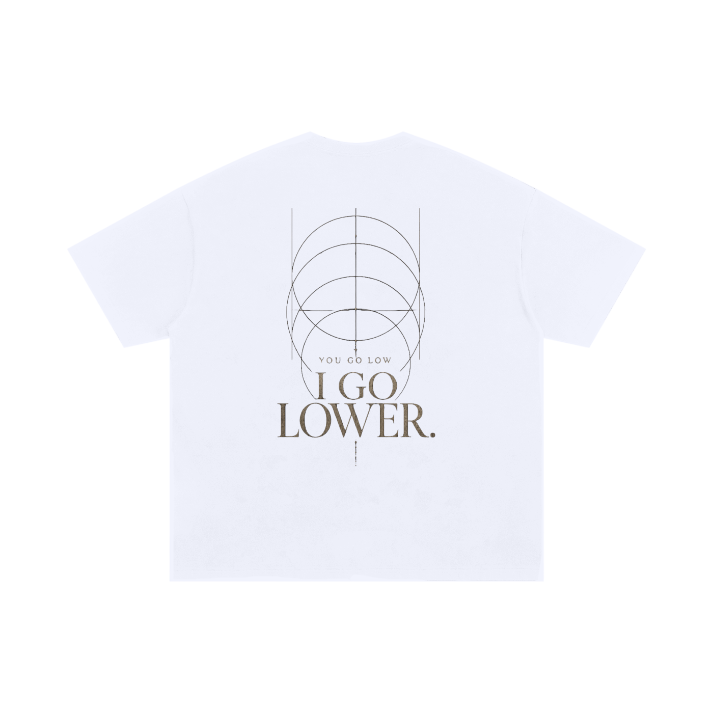 MENS 'GO LOW GO LOWER' Oversized Cotton TEE