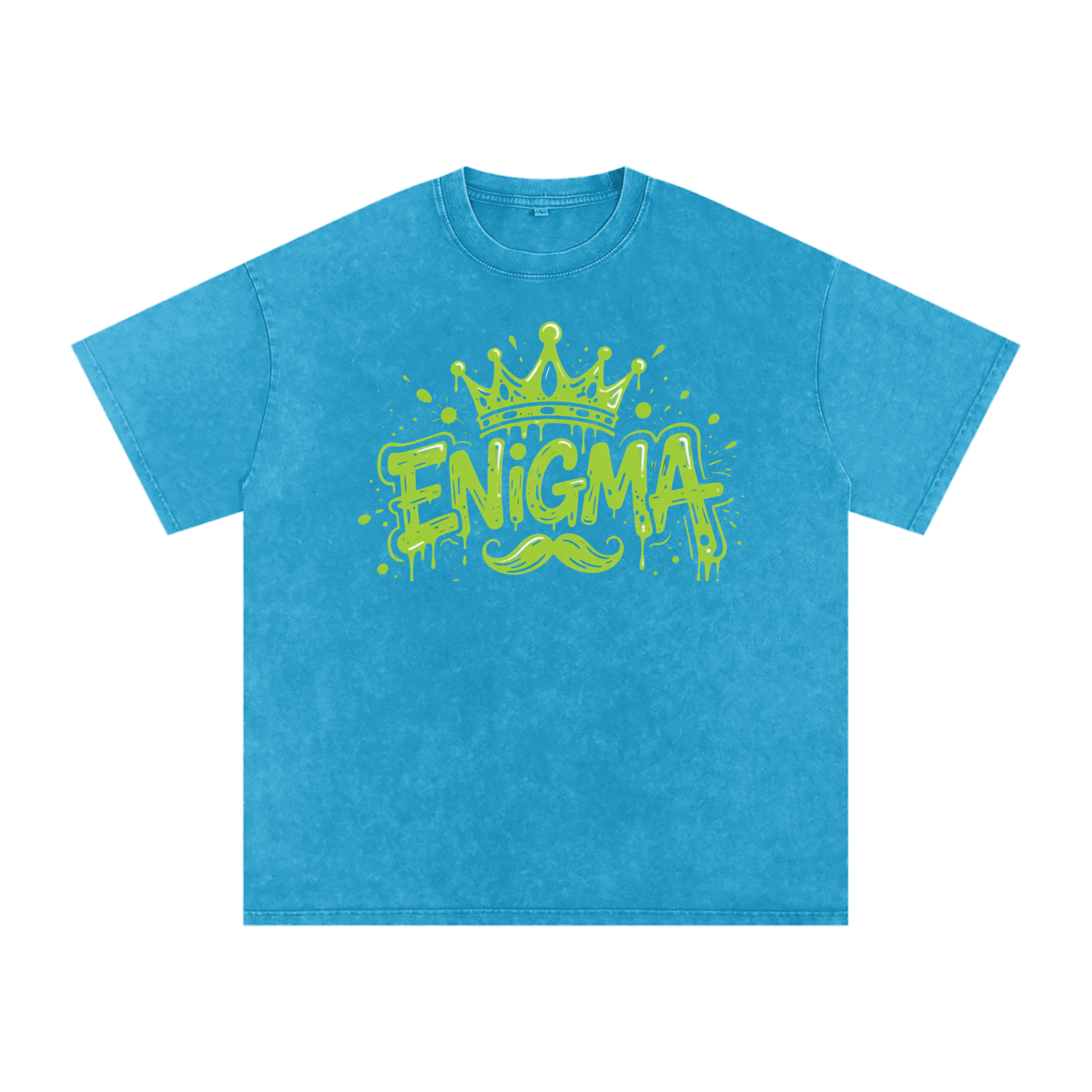 MENS ' ENIGMA ' Snow Washed Oversized Cotton T-Shirt