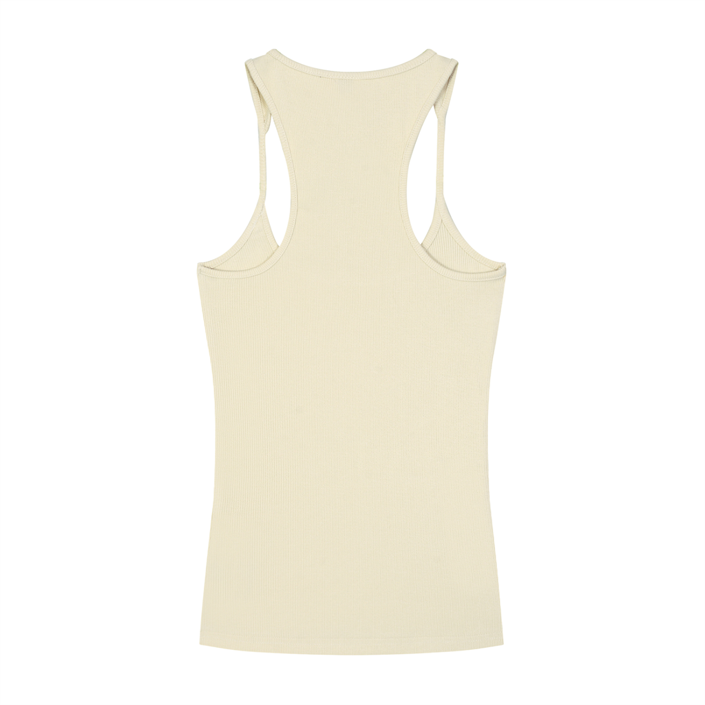 Womens Slim Fit Ribbed Racerback Tank