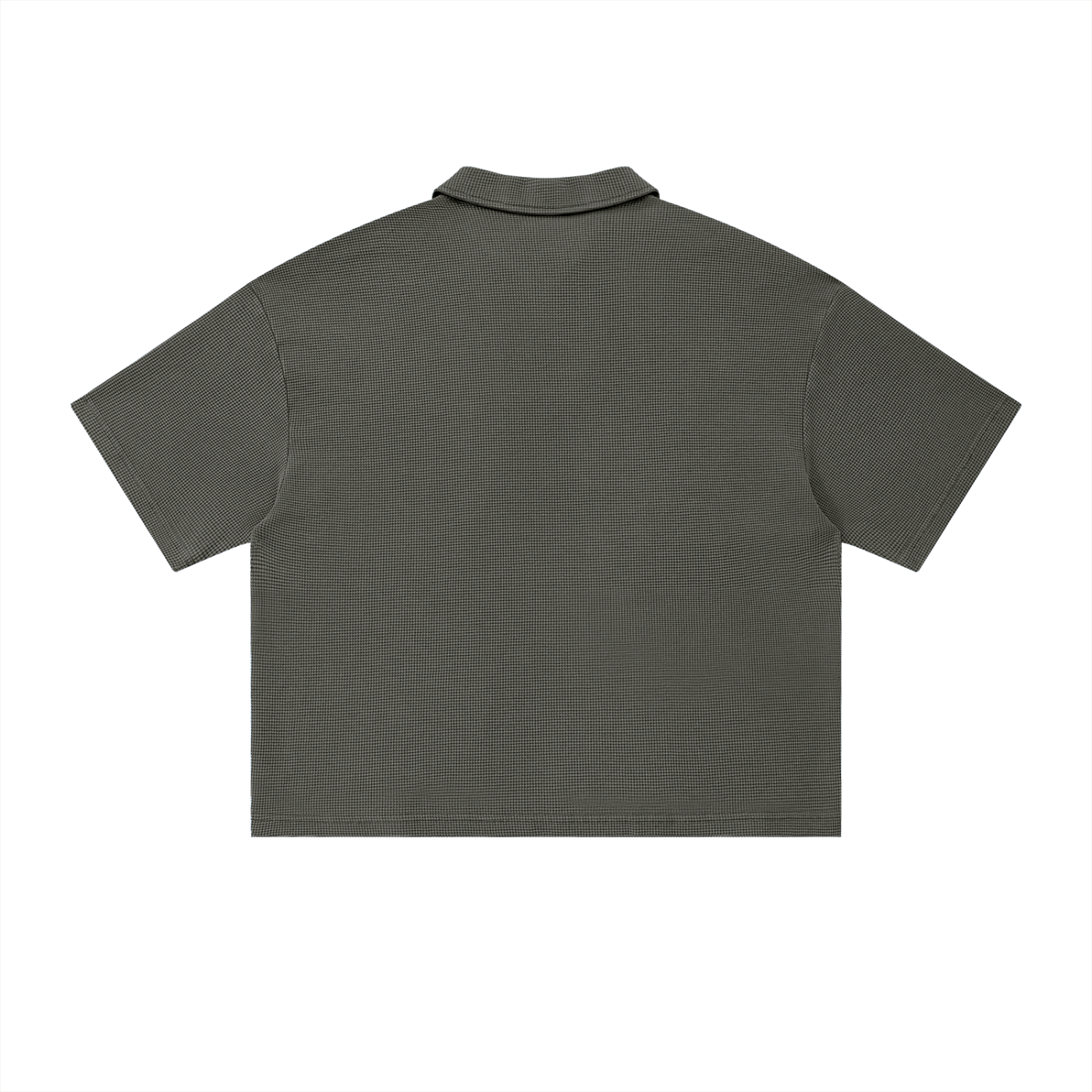 Mens 'AUTHENTIC EXISENCE' Waffle Polo — Raw & Bold