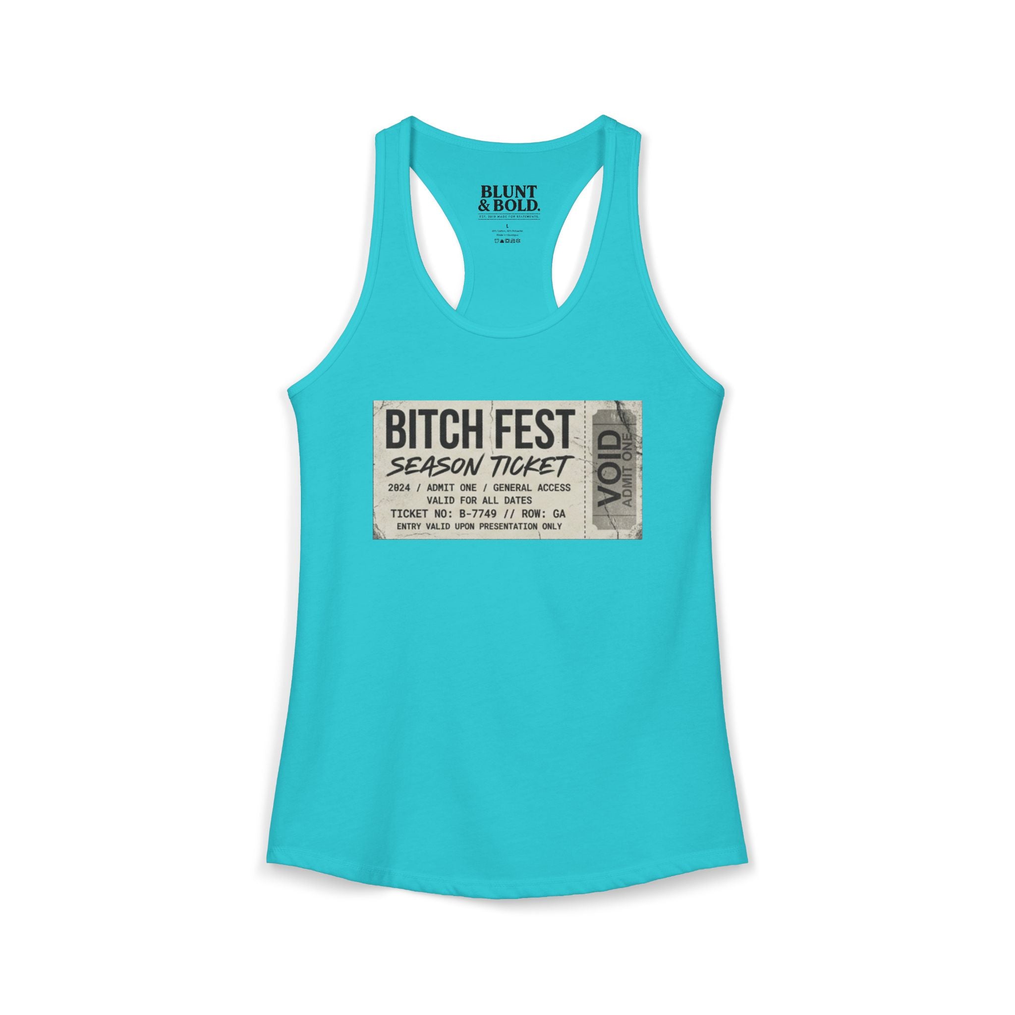 Womens BITCH FEST Ideal Racerback Tank