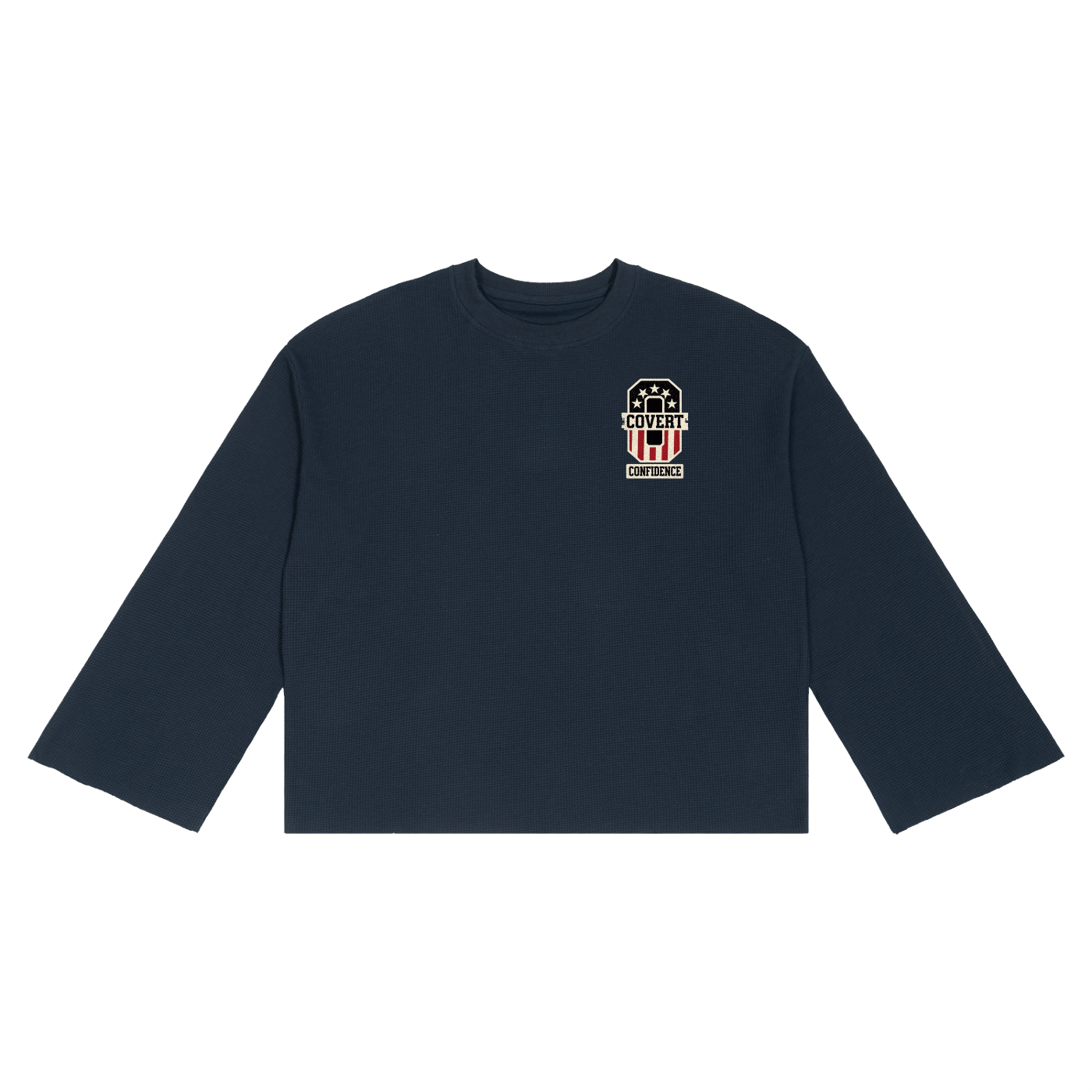 MENS 'COVERT CONFIDENCE' Waffle Raw Edge TEE