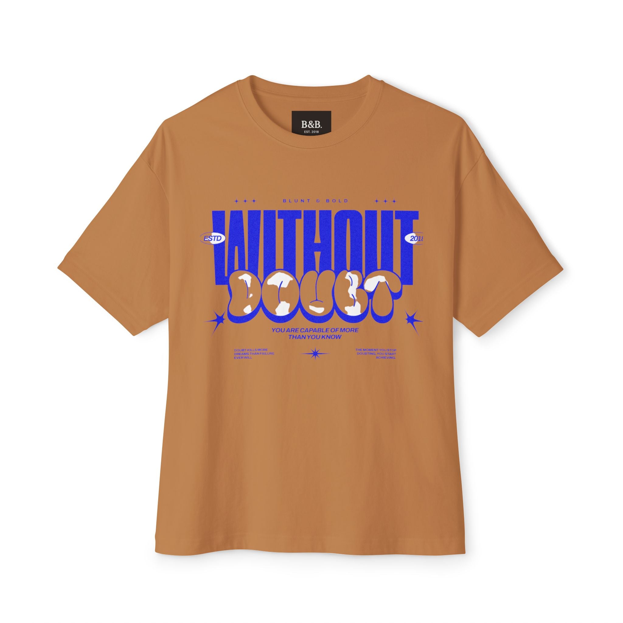 Mens Without Doubt Graphic Oversized Tee