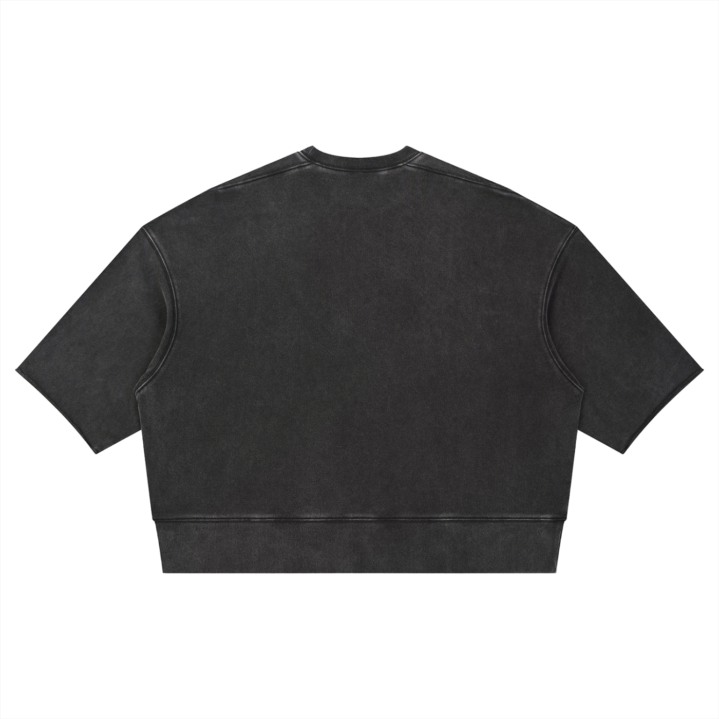 Mens 'ENJOY THIS SHIT' Mineral Wash Boxy Raw Edge Shirt