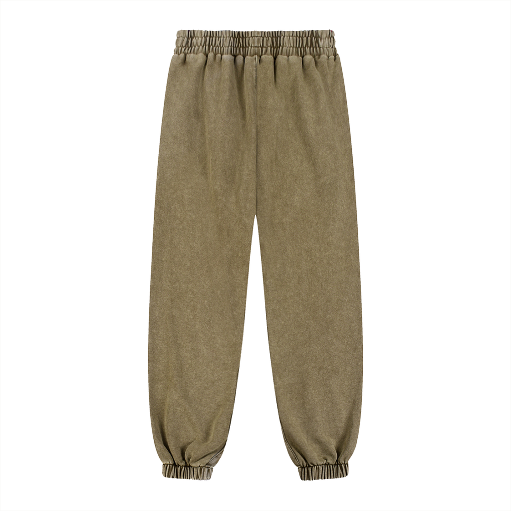 Mens Snow Wash Heavyweight Jogged Sweatpants
