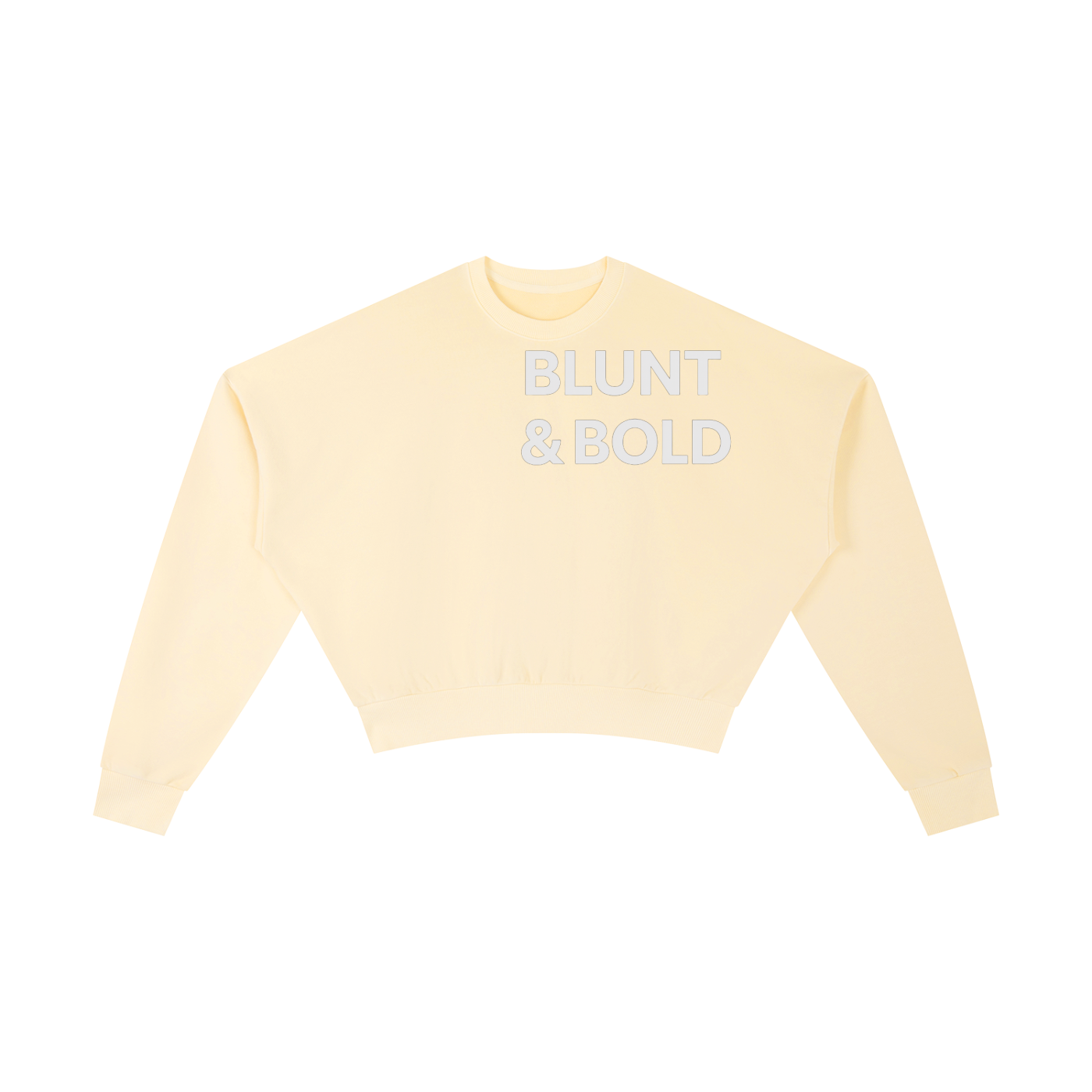 Womens BOLD CLASSIC Vintage Washed Cropped Sweatshirt