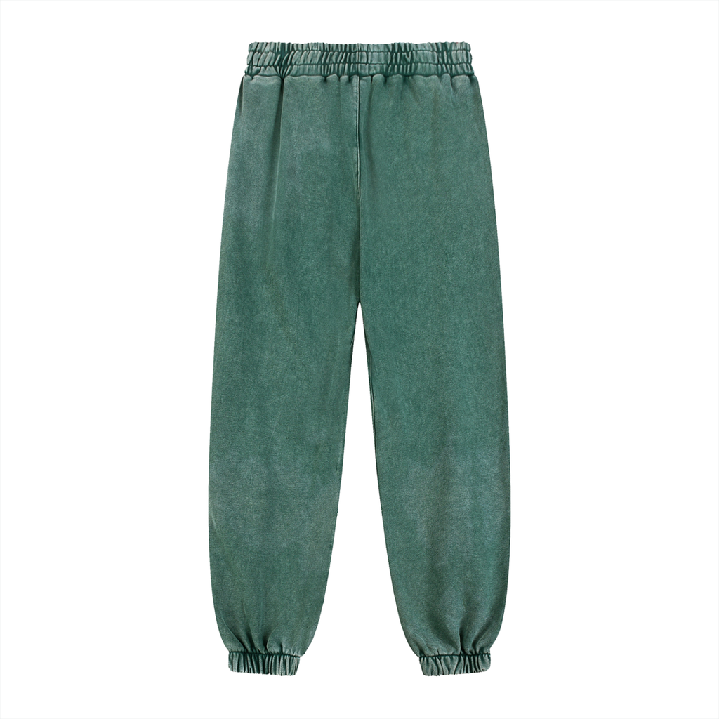 Mens Snow Wash Heavyweight Jogged Sweatpants