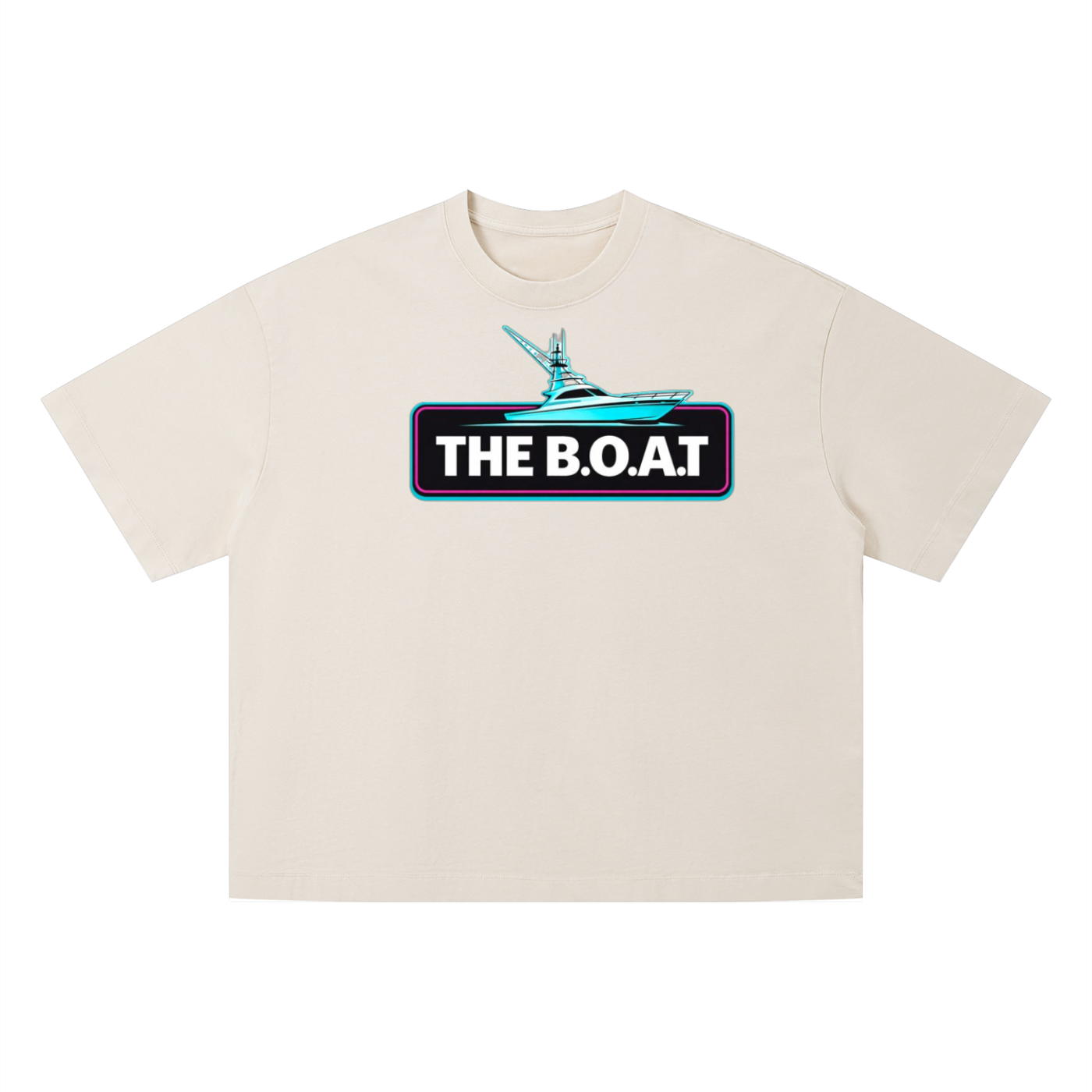 Mens 'THE B.O.A.T' Vintage Wash Boxy Tee