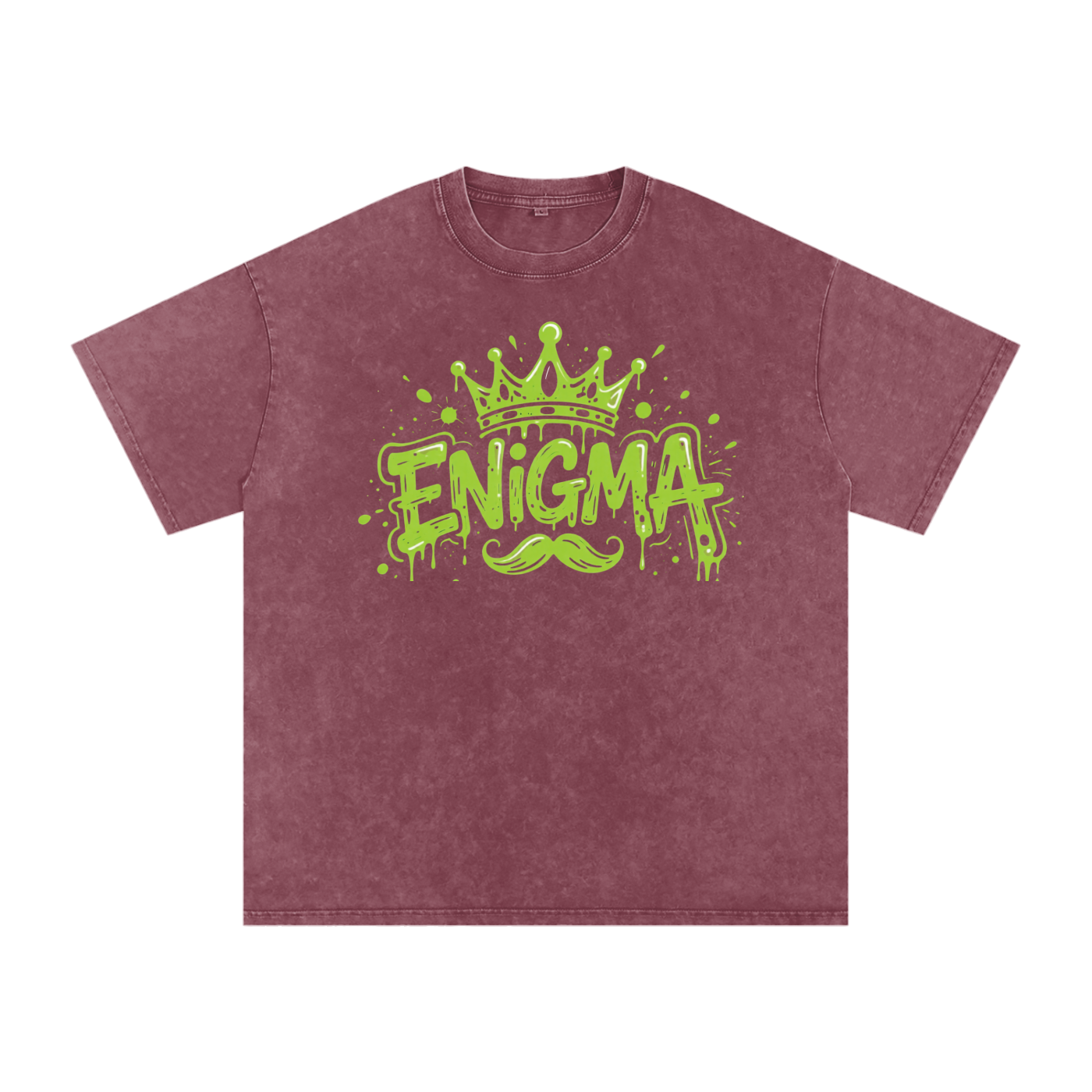 MENS ' ENIGMA ' Snow Washed Oversized Cotton T-Shirt