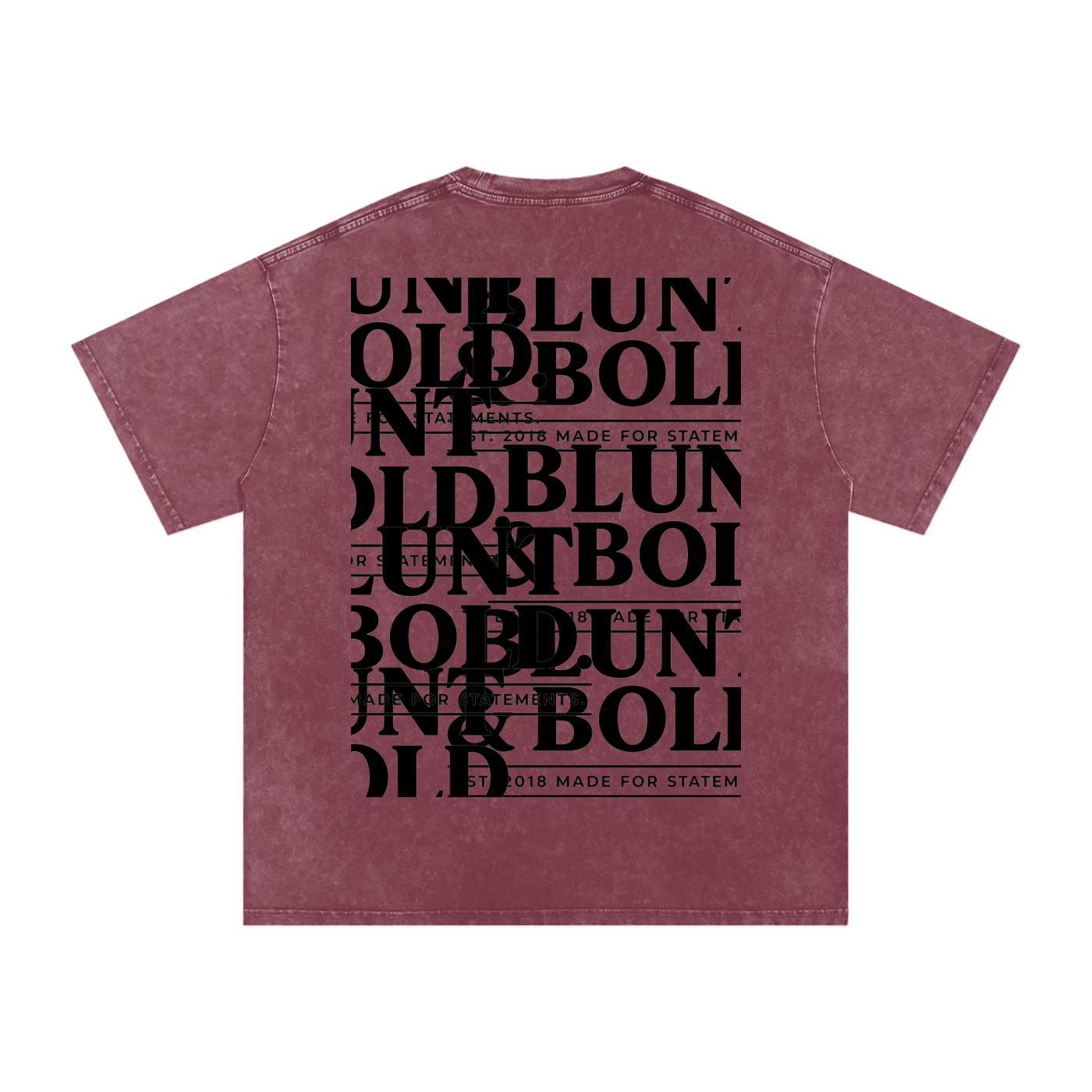 MENS ' TO MUCH TO PLATE' Snow Washed Oversized Cotton TEE