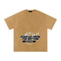 MENS ' FROM THE BOTTOM ' Snow Washed Oversized Cotton TEE