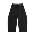 Mens Plaid Waistband Barrel Sweatpants