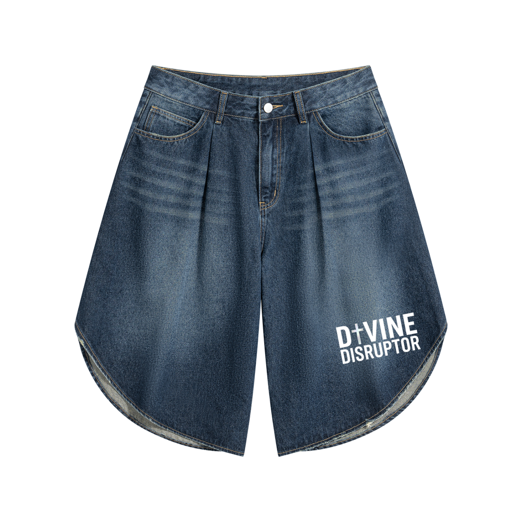 Men’s Wide Leg Denim Shorts
