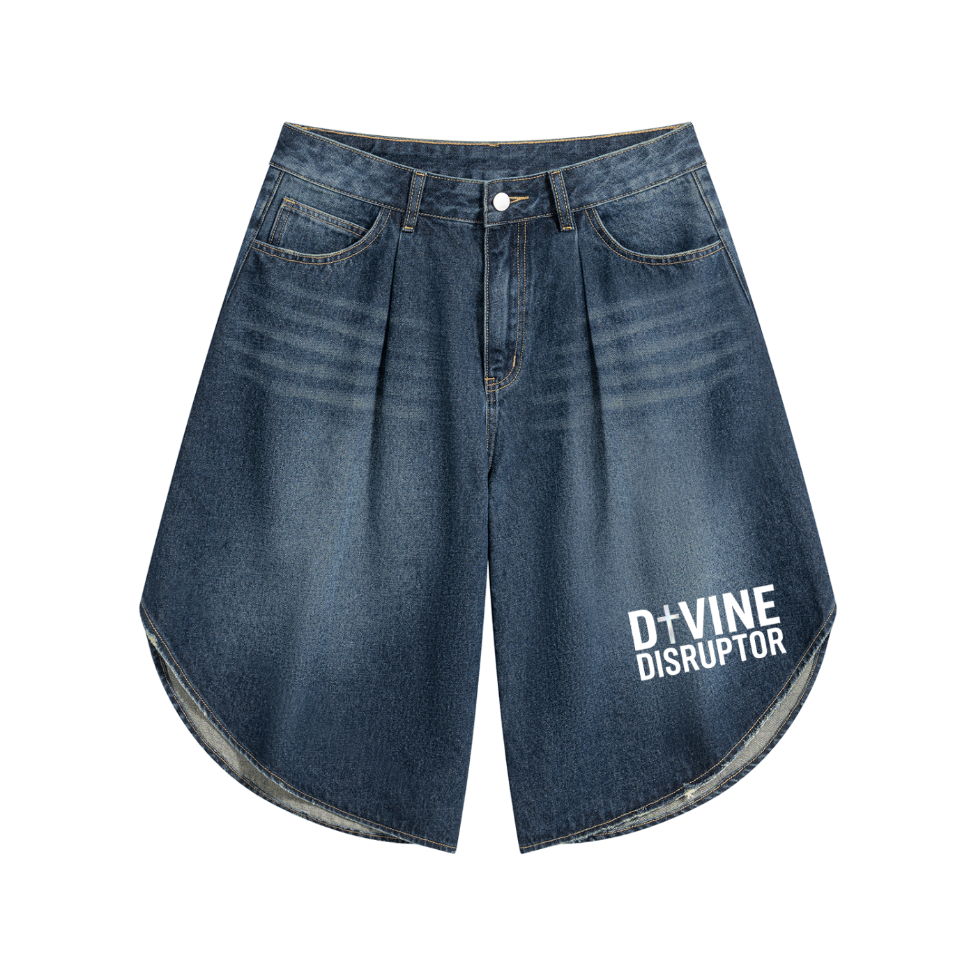 Men’s Wide Leg Denim Shorts