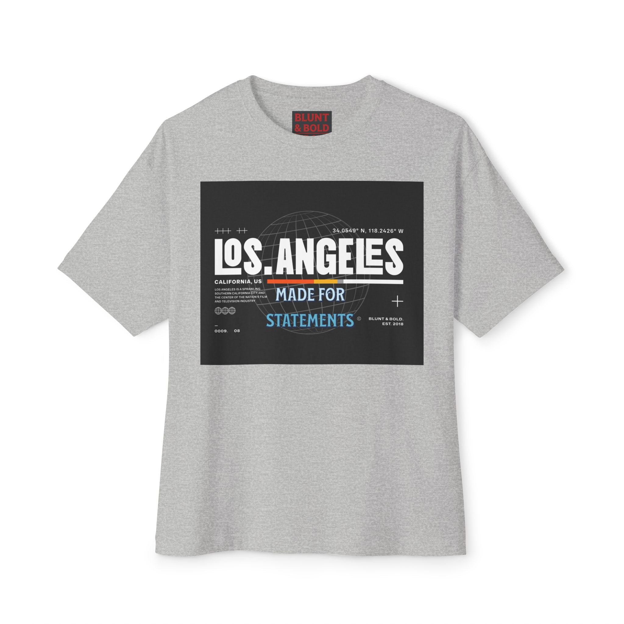 Mens Los Angeles Graphic Oversized  Tee