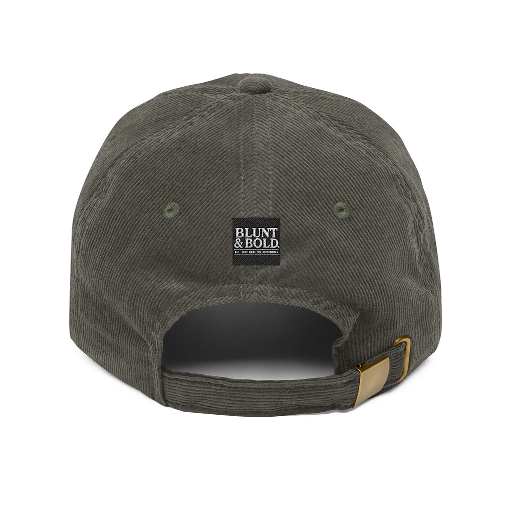 B & B 'AUTHENTIC'  Corduroy Embroidered  Baseball Cap