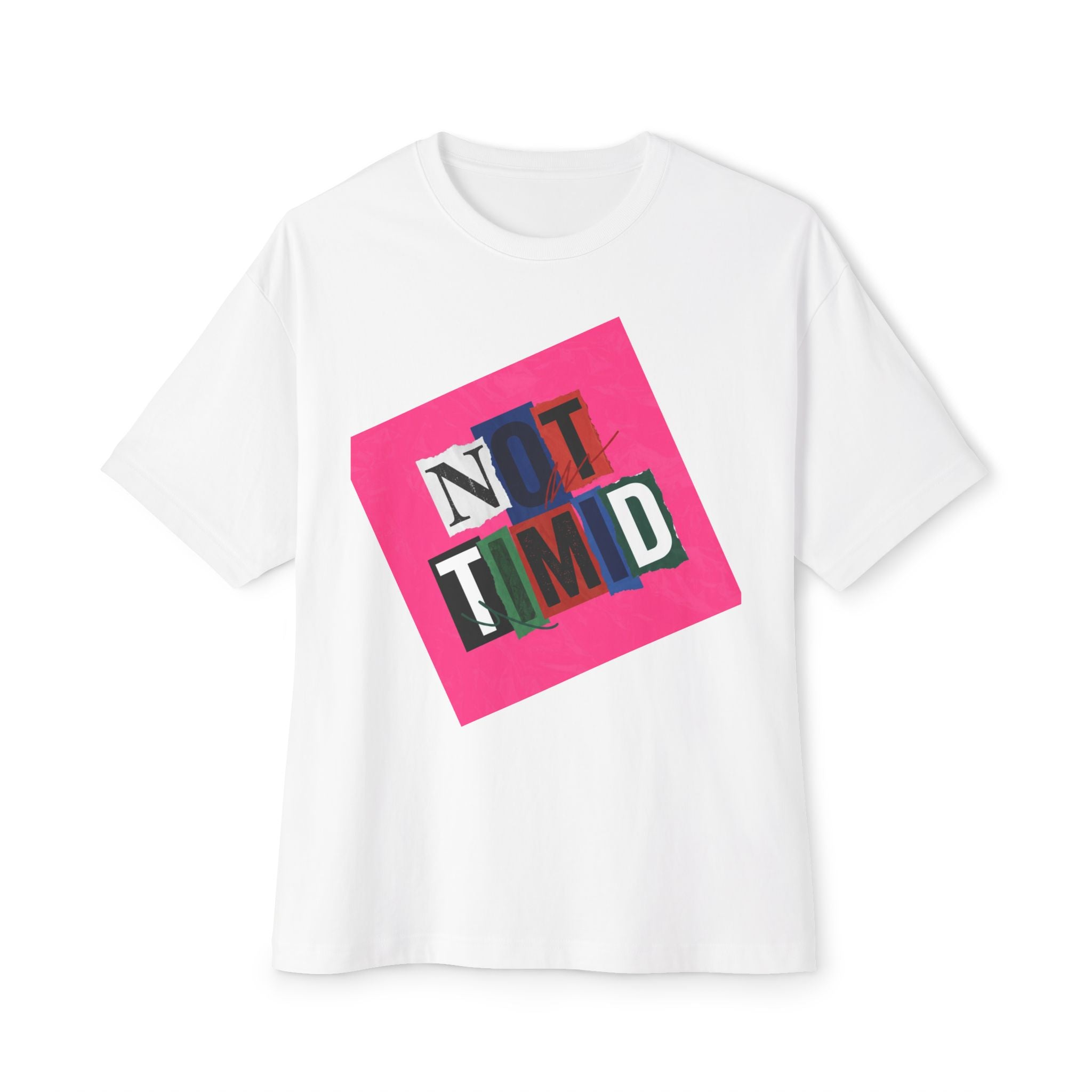 Mens  'Not Timid' Graphic Oversized Tee