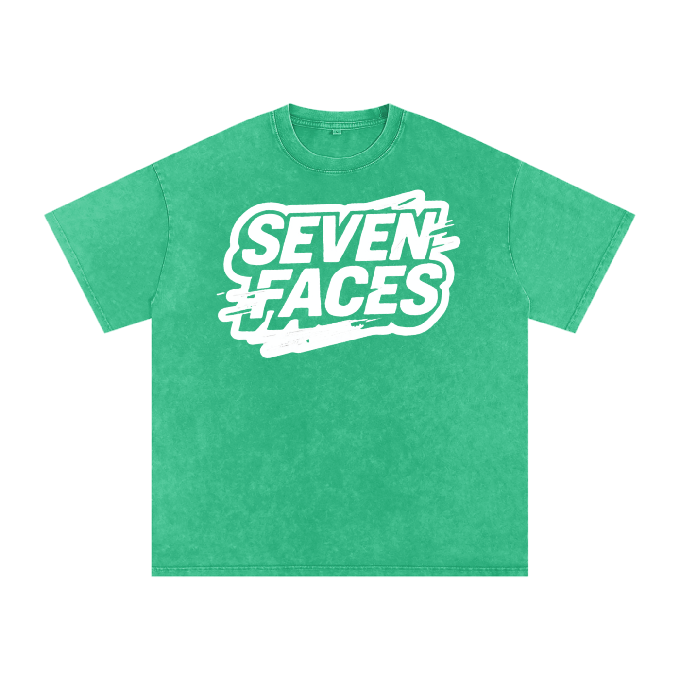 MENS ' SEVEN FACES ' Snow Washed Oversized Cotton TEE