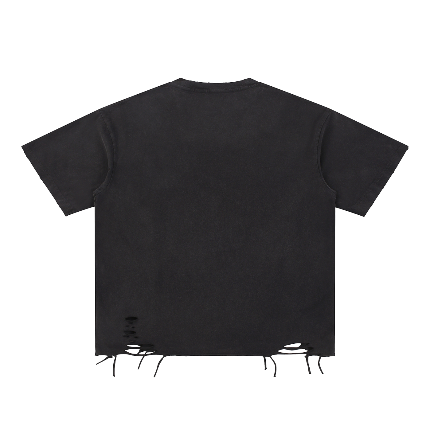 NENs 'RIPPING SHIT' Snow Washed Raw-Hem TEE