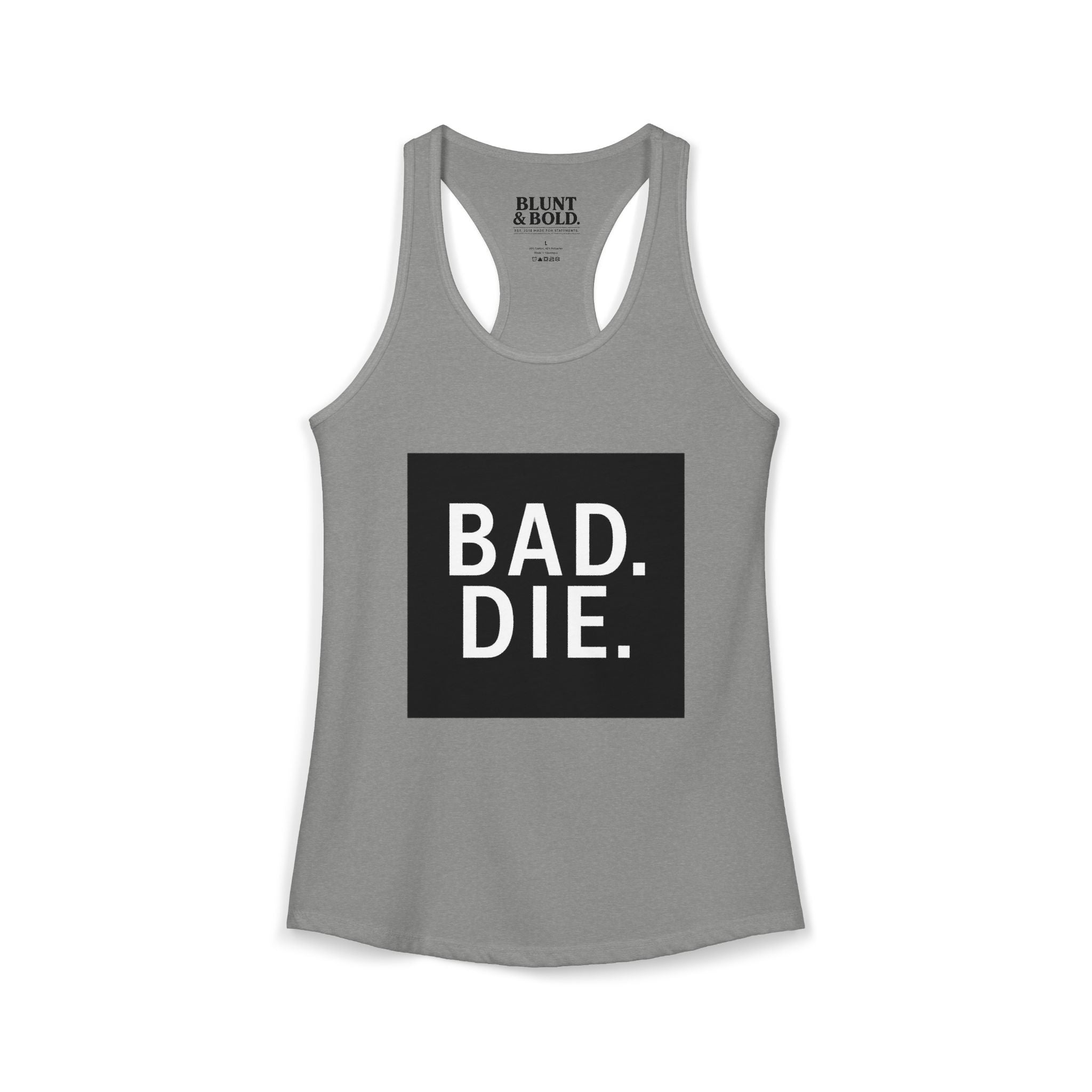 Womens Baddie  Ideal Racerback Tank