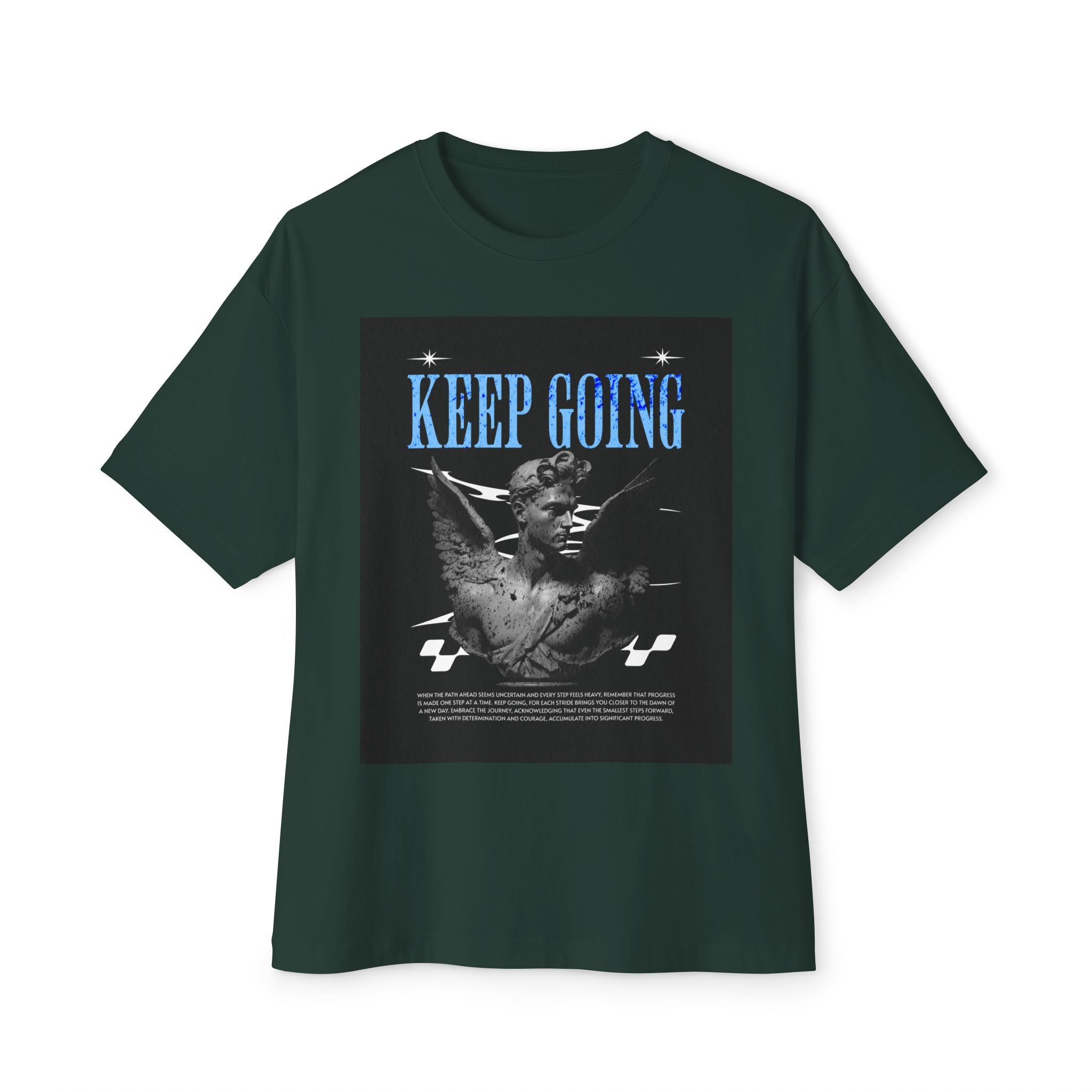 Mens Keep Going Oversized Tee