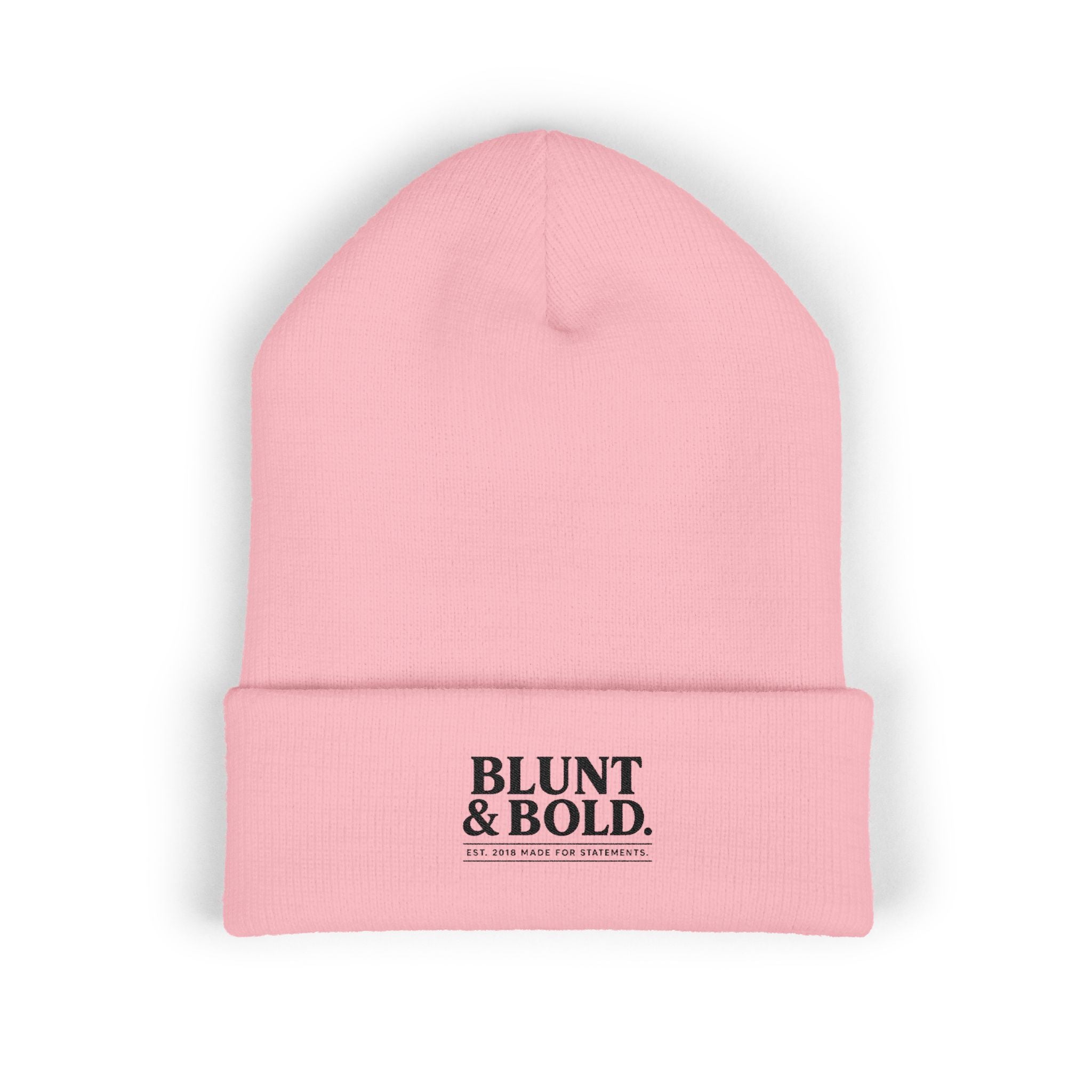 Blunt ^ Bold Classic Cuffed Beanie — Embroidered '