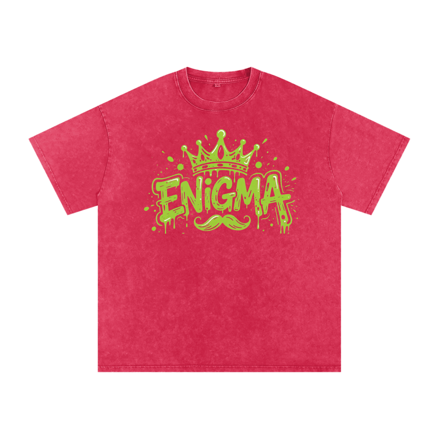 MENS ' ENIGMA ' Snow Washed Oversized Cotton T-Shirt